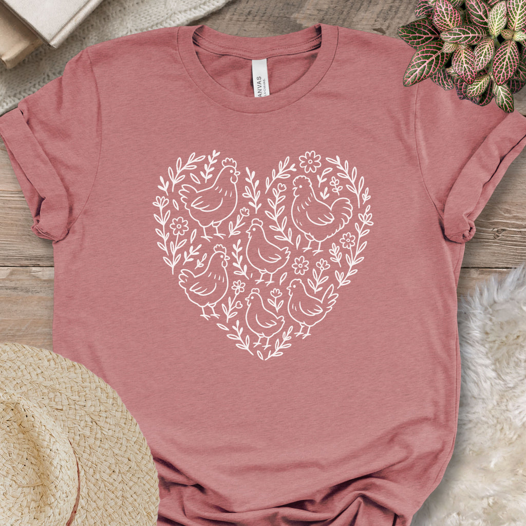 Chicken Heart Floral Tee
