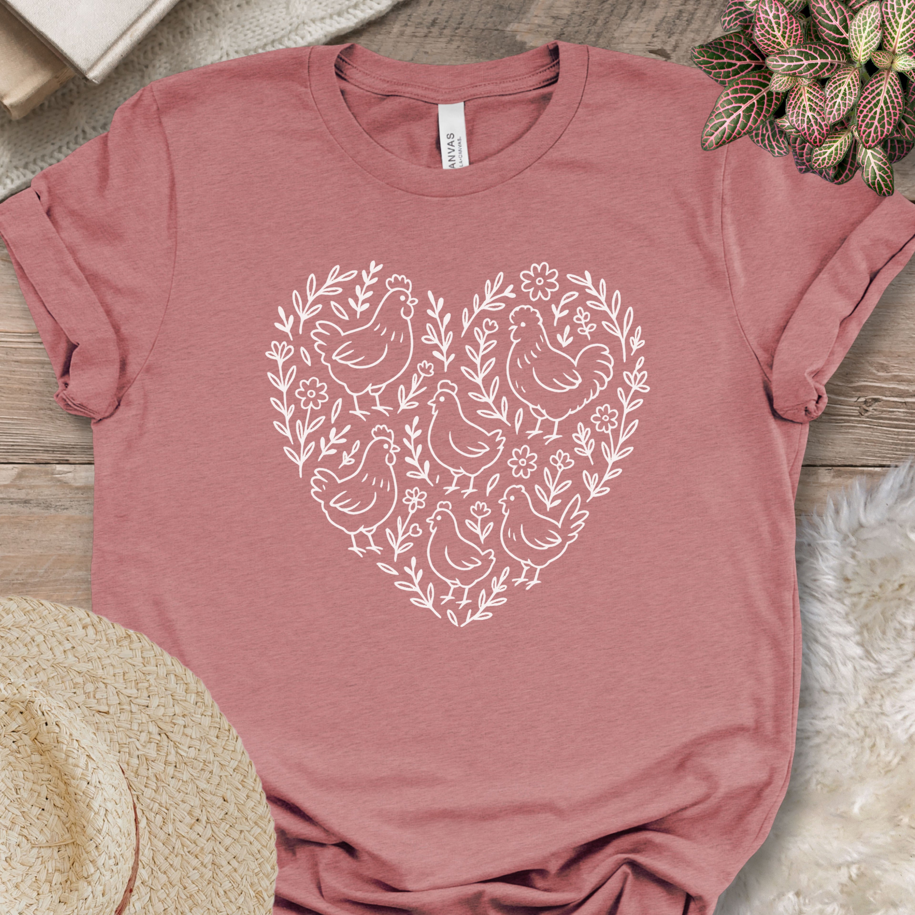 Chicken Heart Floral Tee