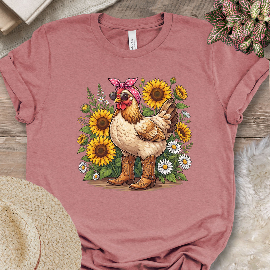 Sunflower Chicken Graphic Shirt