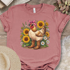 Sunflower Chicken Graphic Shirt