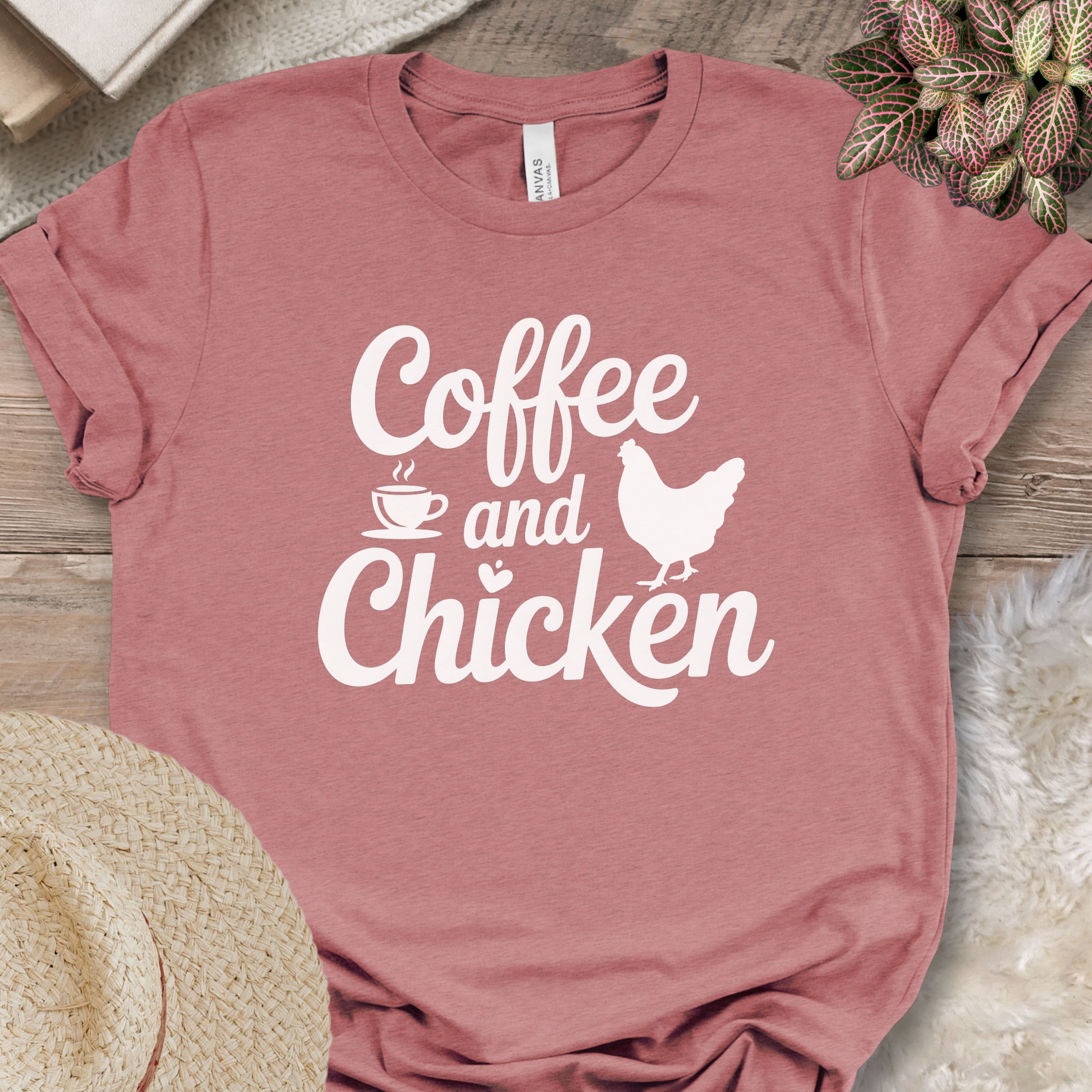 Caffeine and Chickens Tee