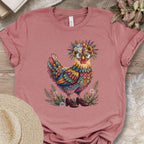 Colorful Chicken Art T-Shirt