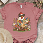 Patchwork Chicken Floral T-Shirt