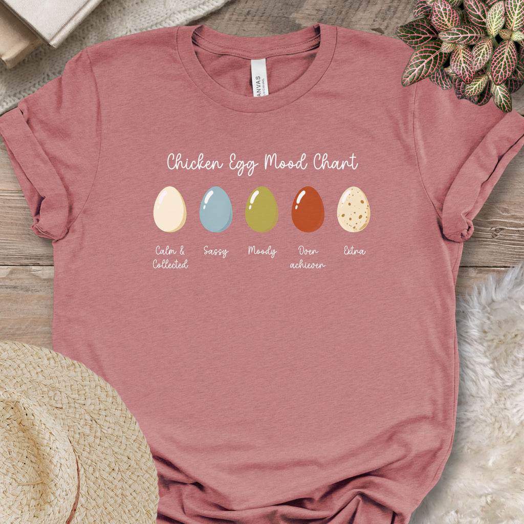 Chicken Egg Mood Chart Tee