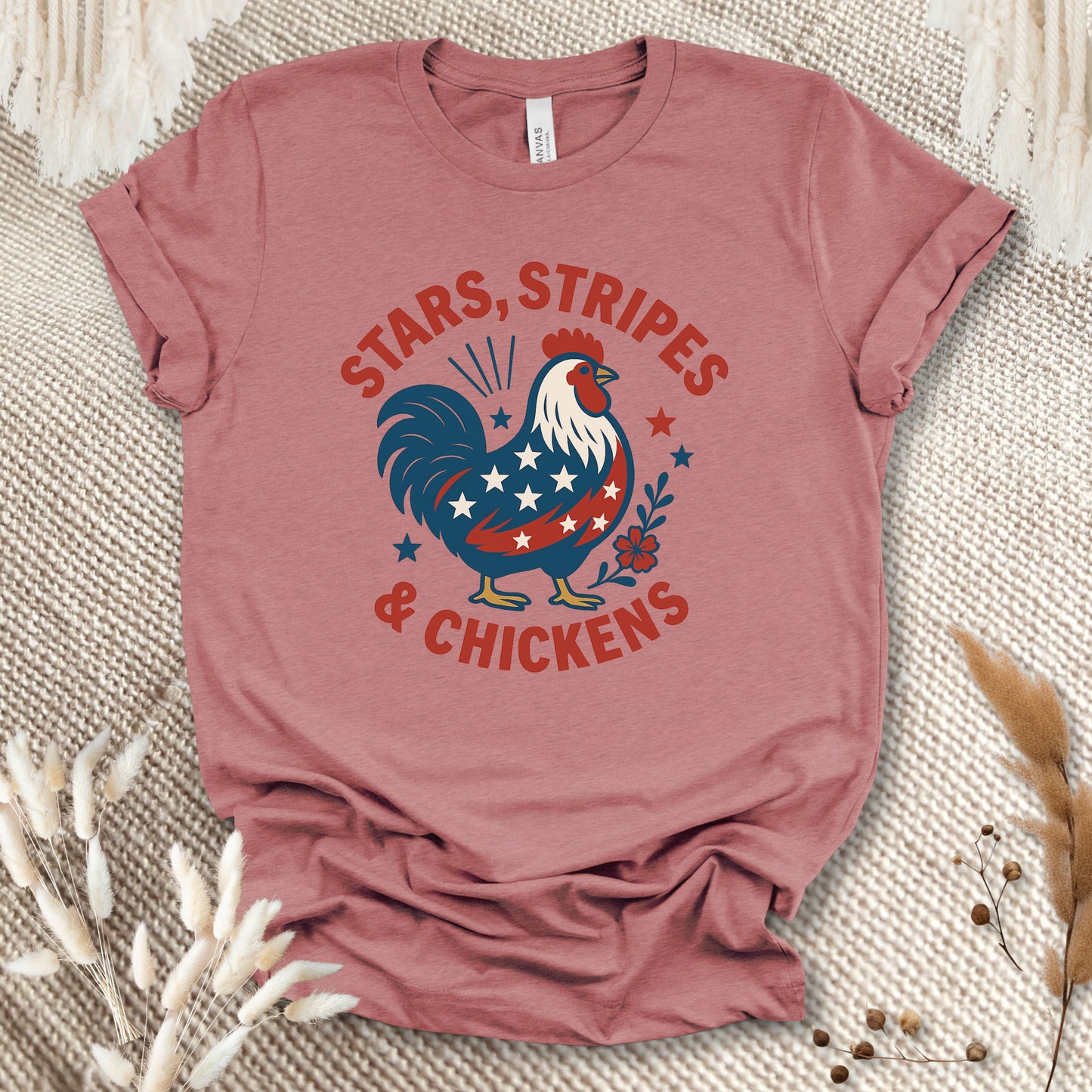 Stars Stripes Chickens Shirt