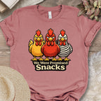 Hungry Chicken Attitude Graphic T-Shirt