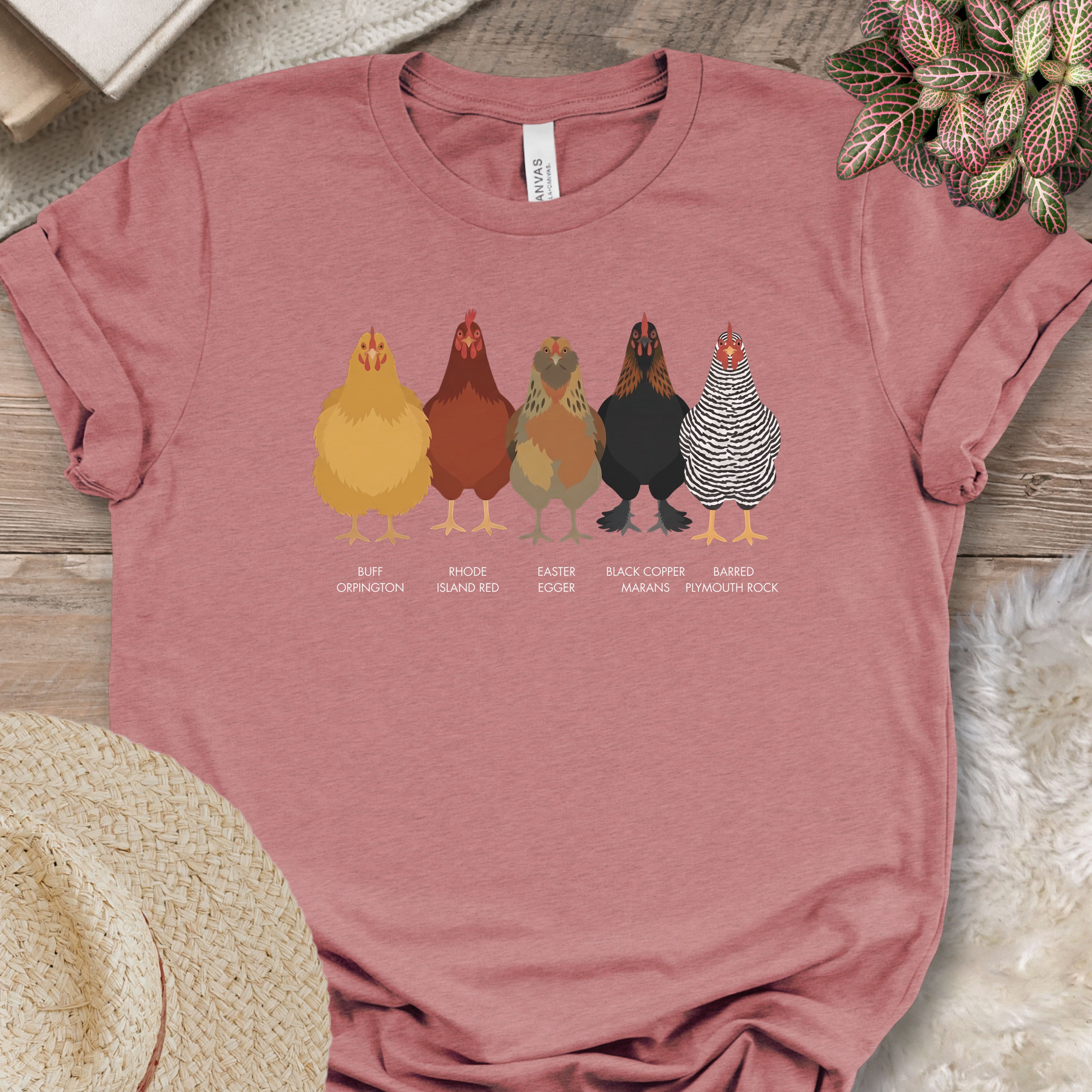 Backyard Chicken Breeds Tee (A)