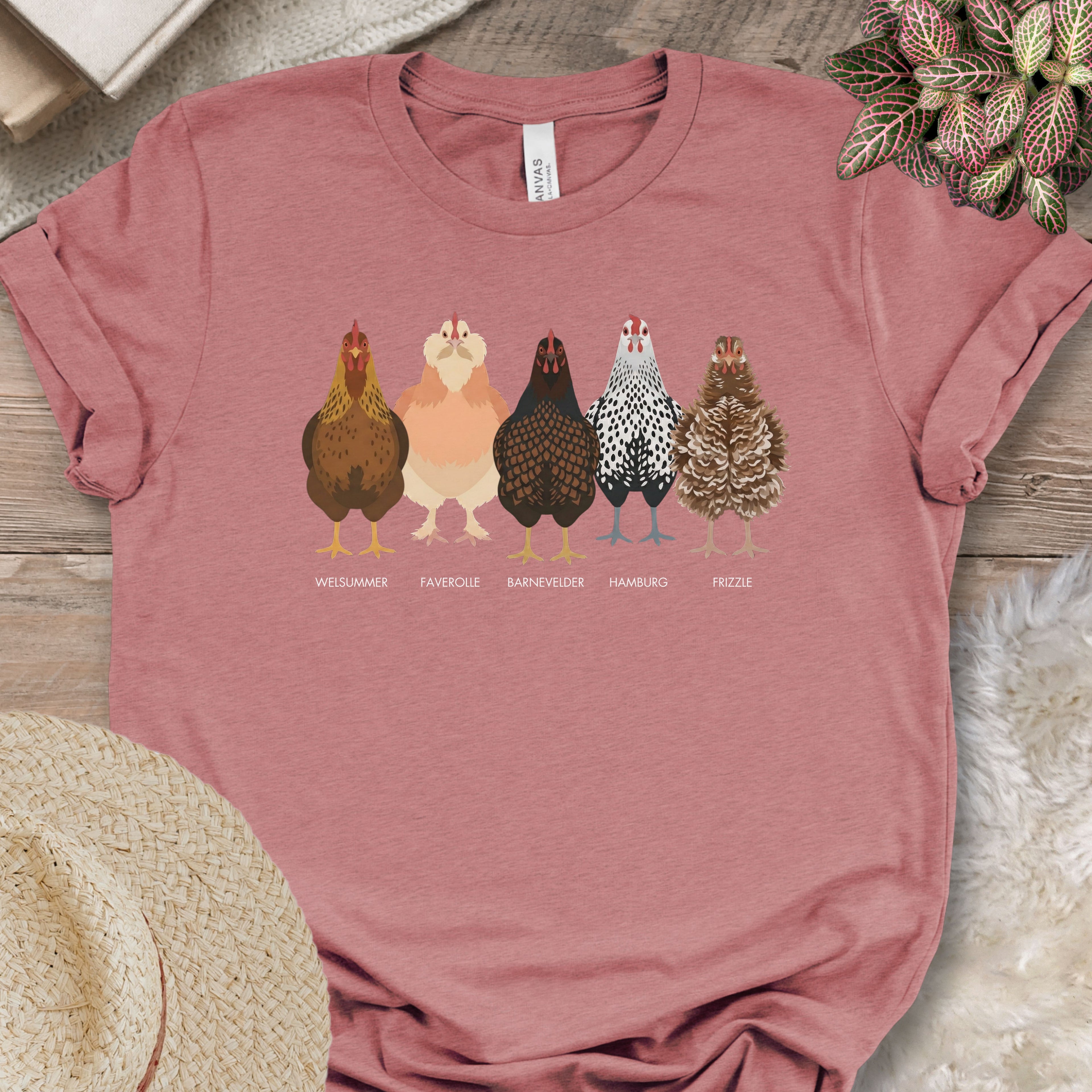 Backyard Chicken Breeds Tee (D)