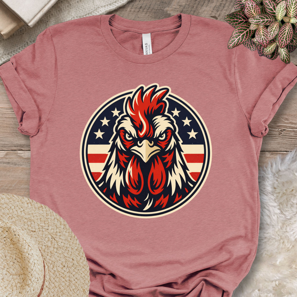 Patriotic Rooster Americana T-Shirt