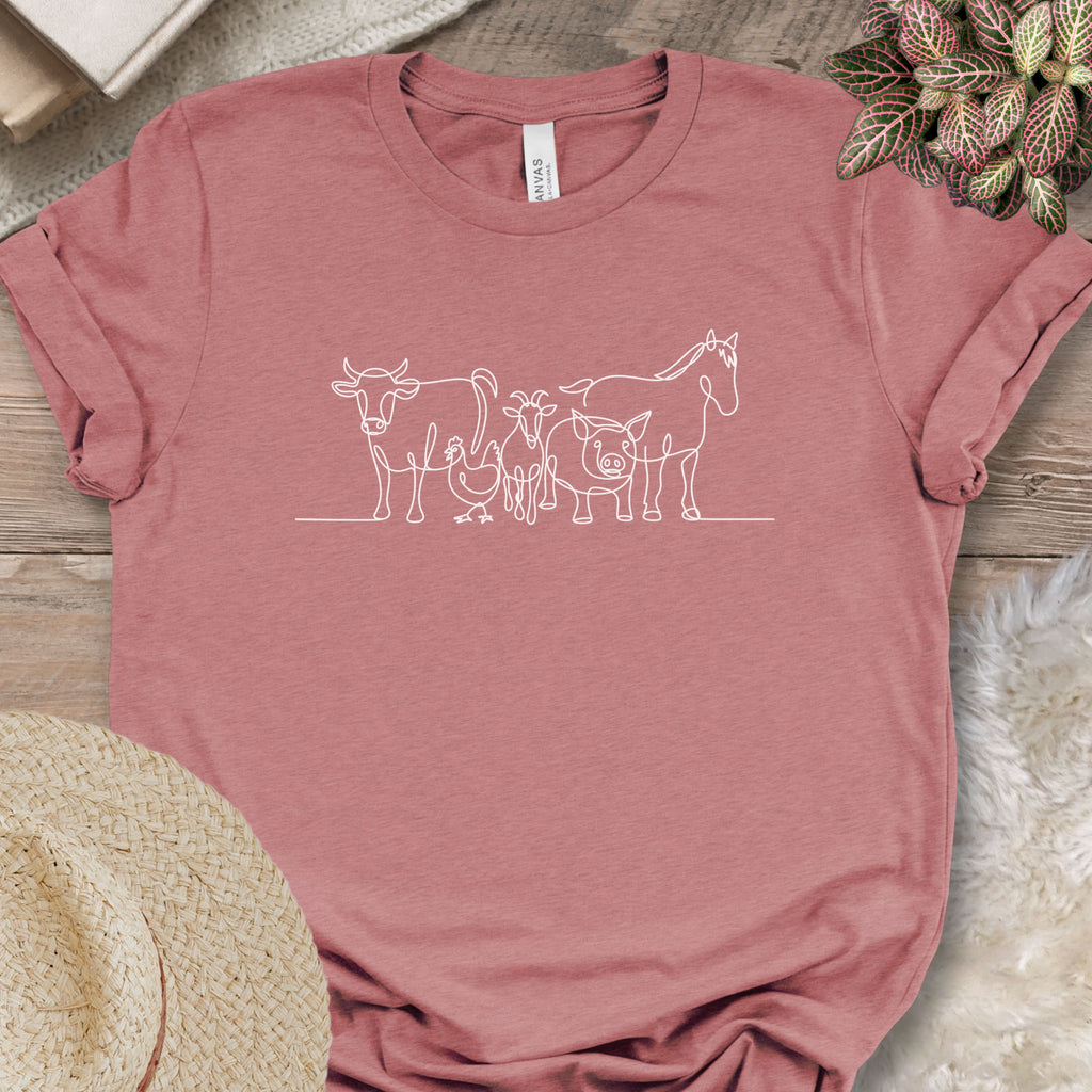 Farm Animal Minimalist Tee