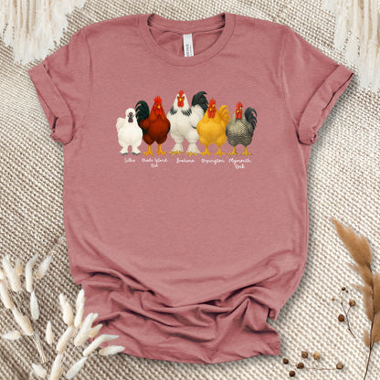 Rooster Roster Chicken T-Shirt