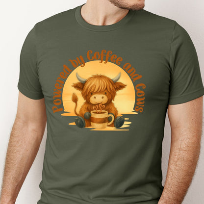 Powered by Coffee and Cows Shirt