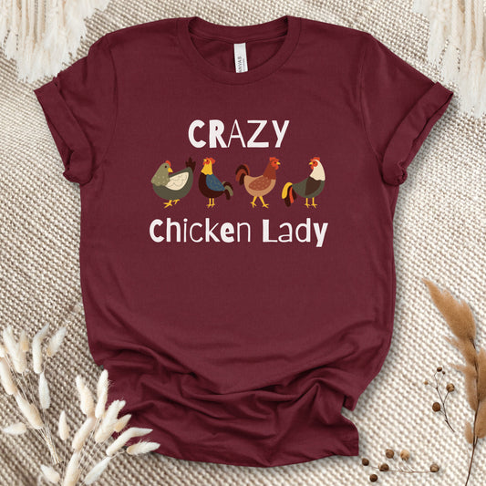 Crazy Chicken Lady T-shirt