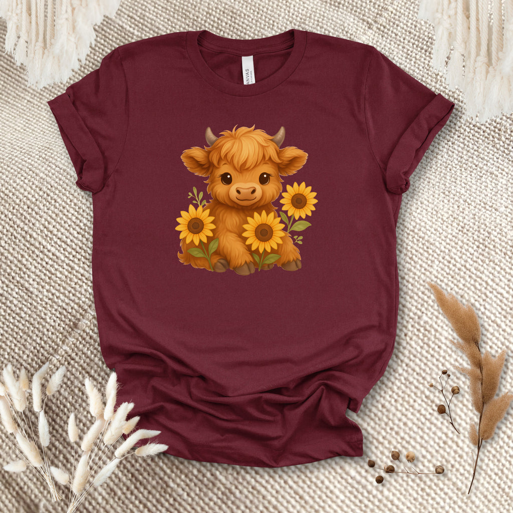 Sunflowers Cow Tee