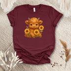 Sunflowers Cow Tee