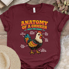 Chicken Chaos Anatomy Graphic Tee