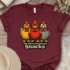 Hungry Chicken Attitude Graphic T-Shirt