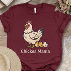 Chicken Mama Farm Illustration T-Shirt