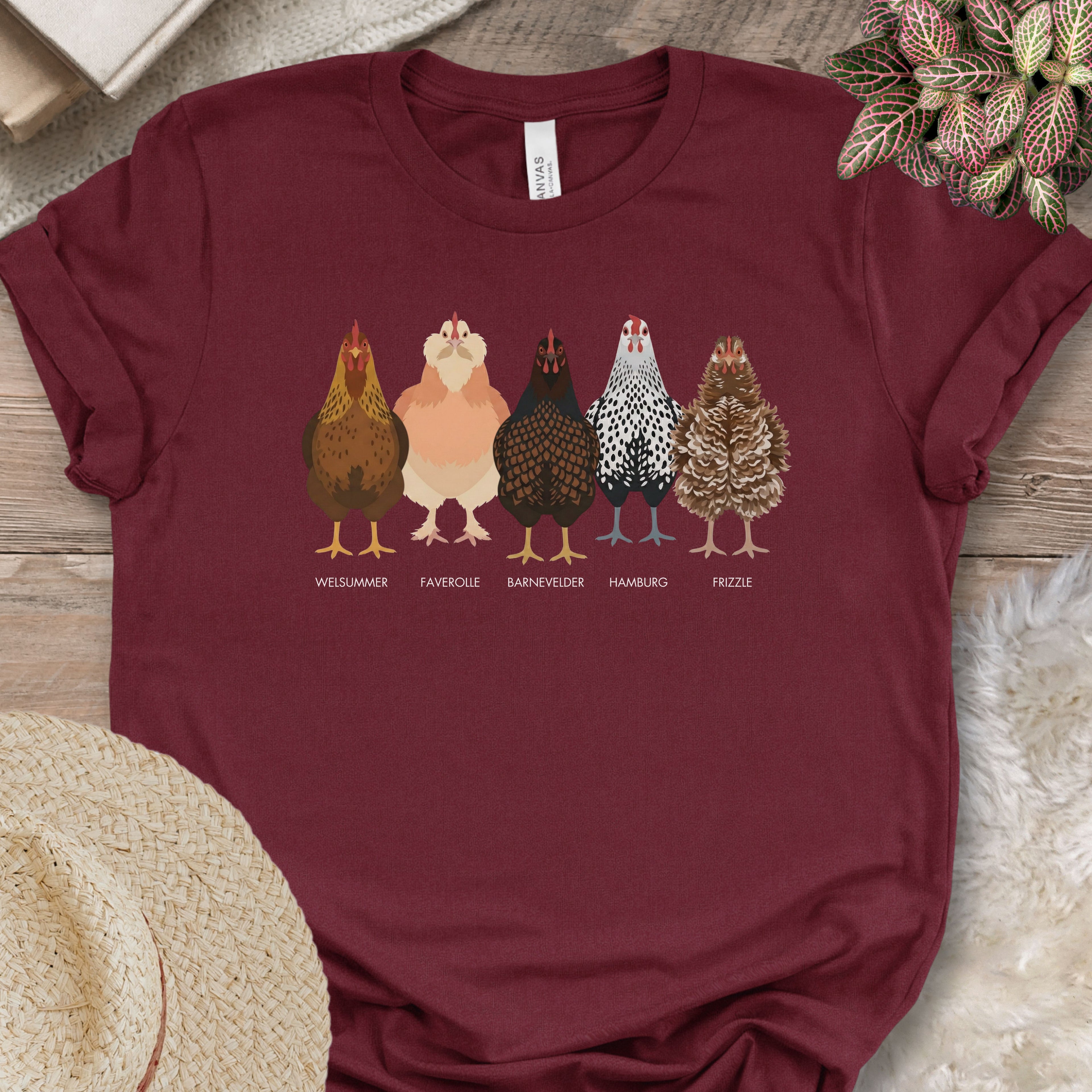 Backyard Chicken Breeds Tee (D)