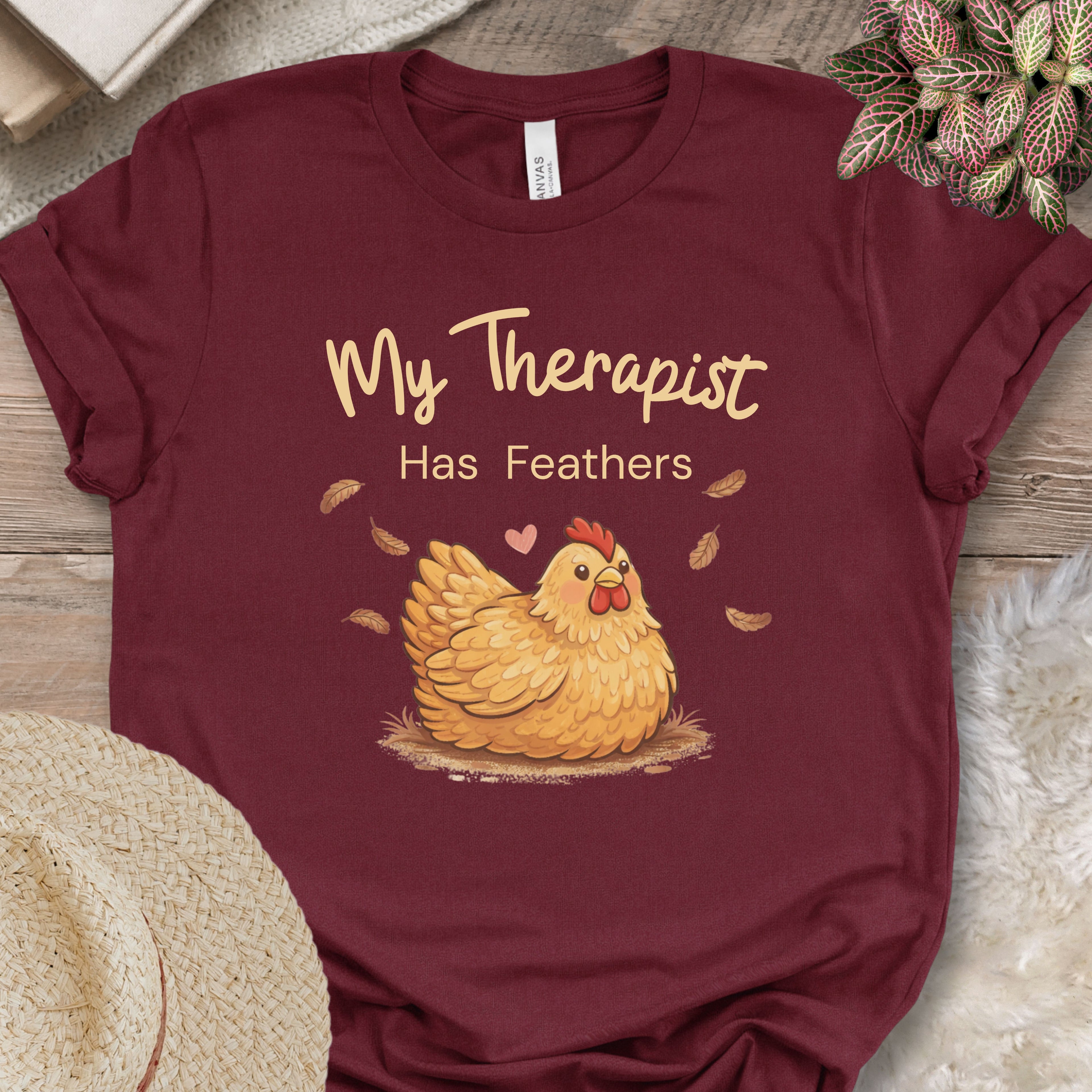 My Therapist Has Feathers Chicken Shirt