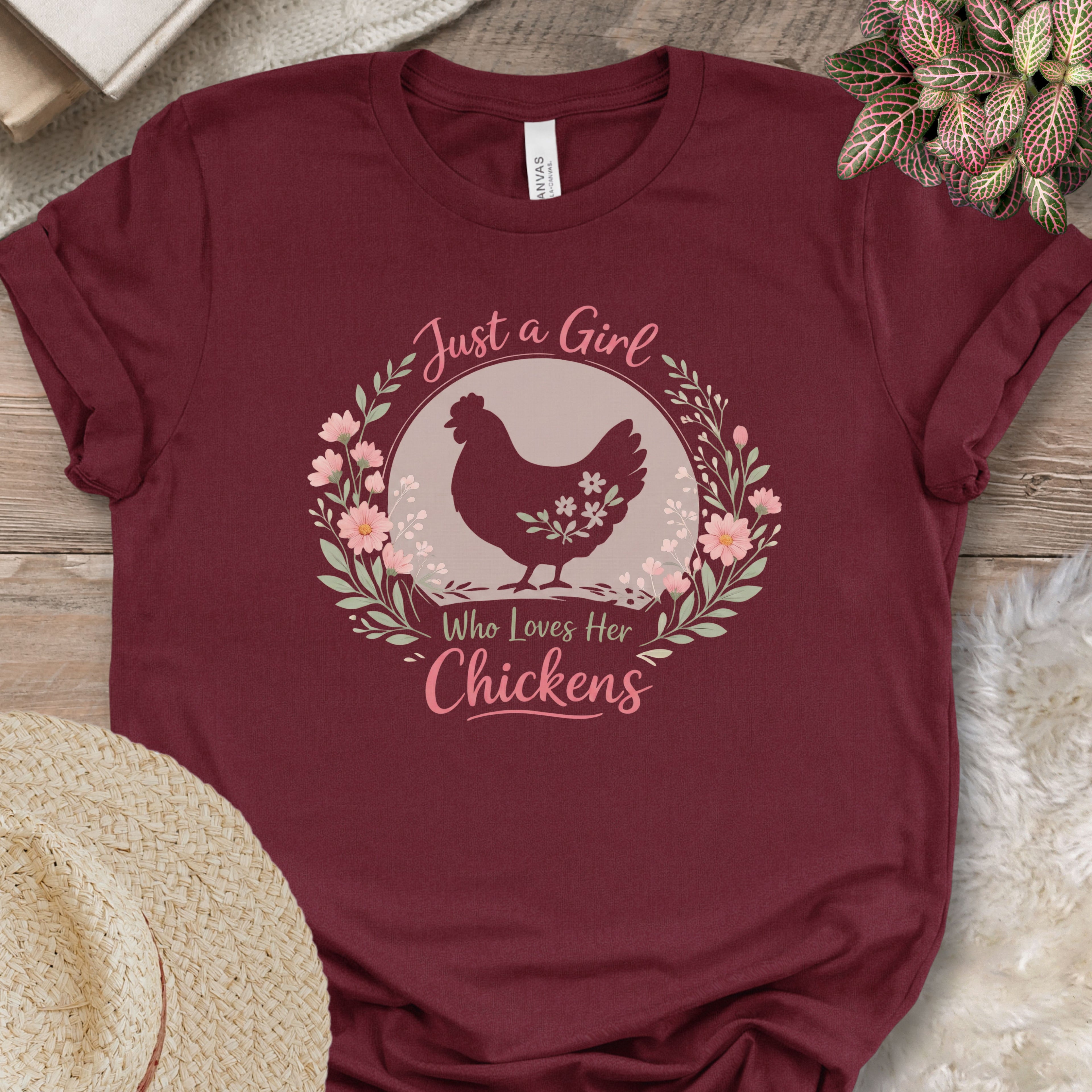 Girl Who Loves Chickens Shirt