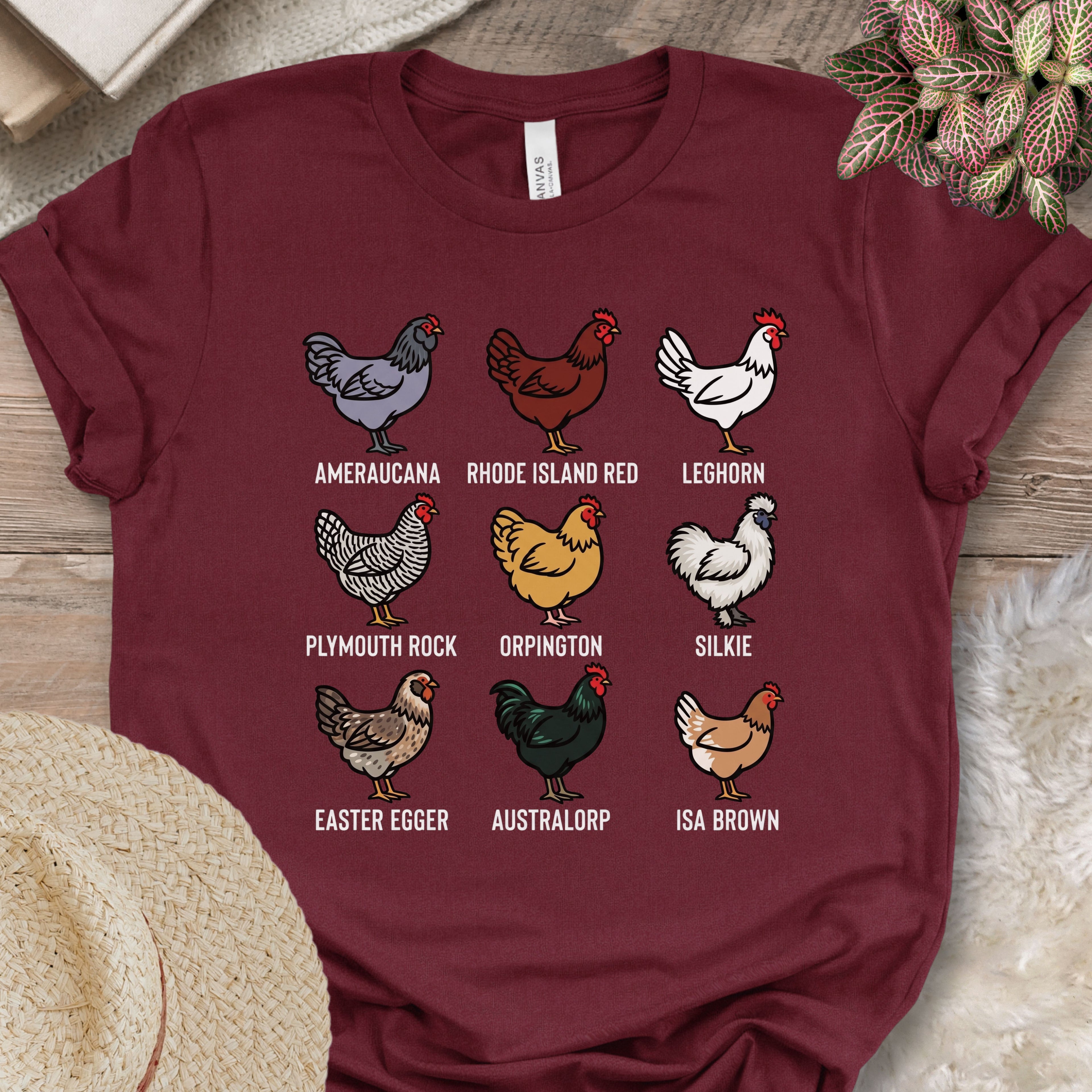 Chicken Breeds Lineup T-Shirt