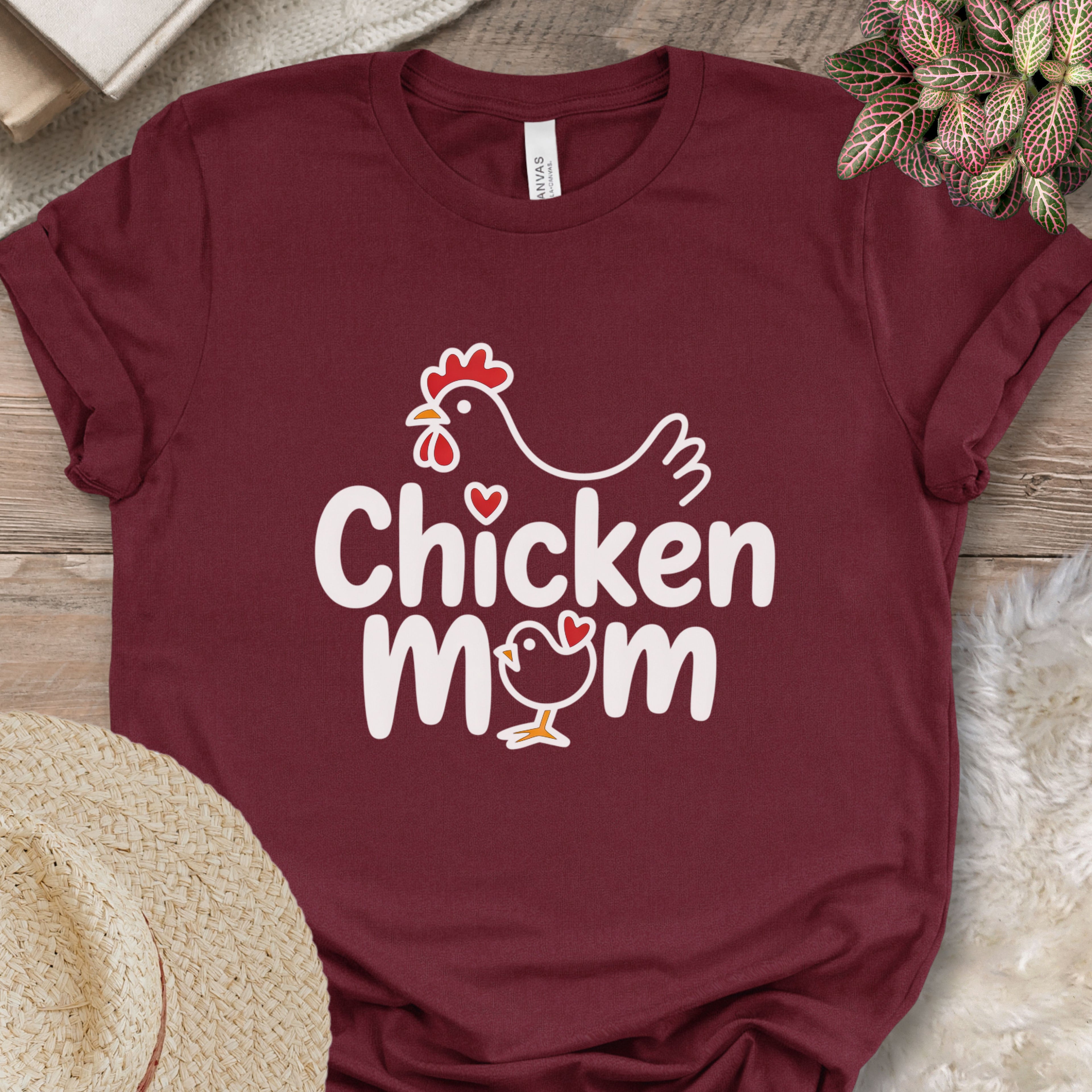 Hen Heart Chicken Mom Shirt