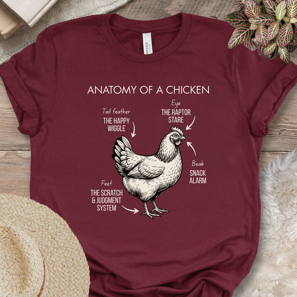 Chicken Anatomy Diagram T-Shirt
