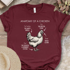 Chicken Anatomy Diagram T-Shirt