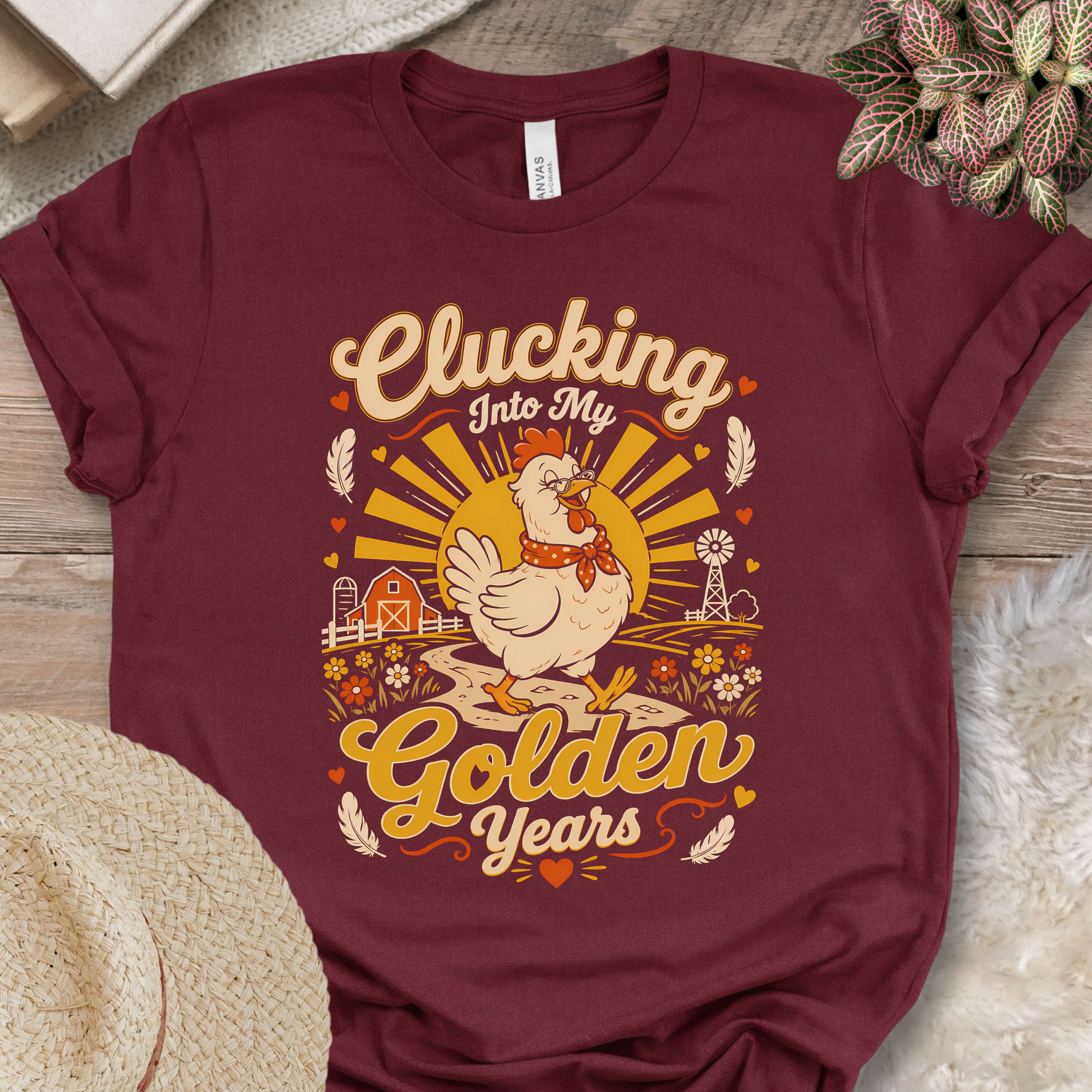 Clucking Into Golden Years T-Shirt
