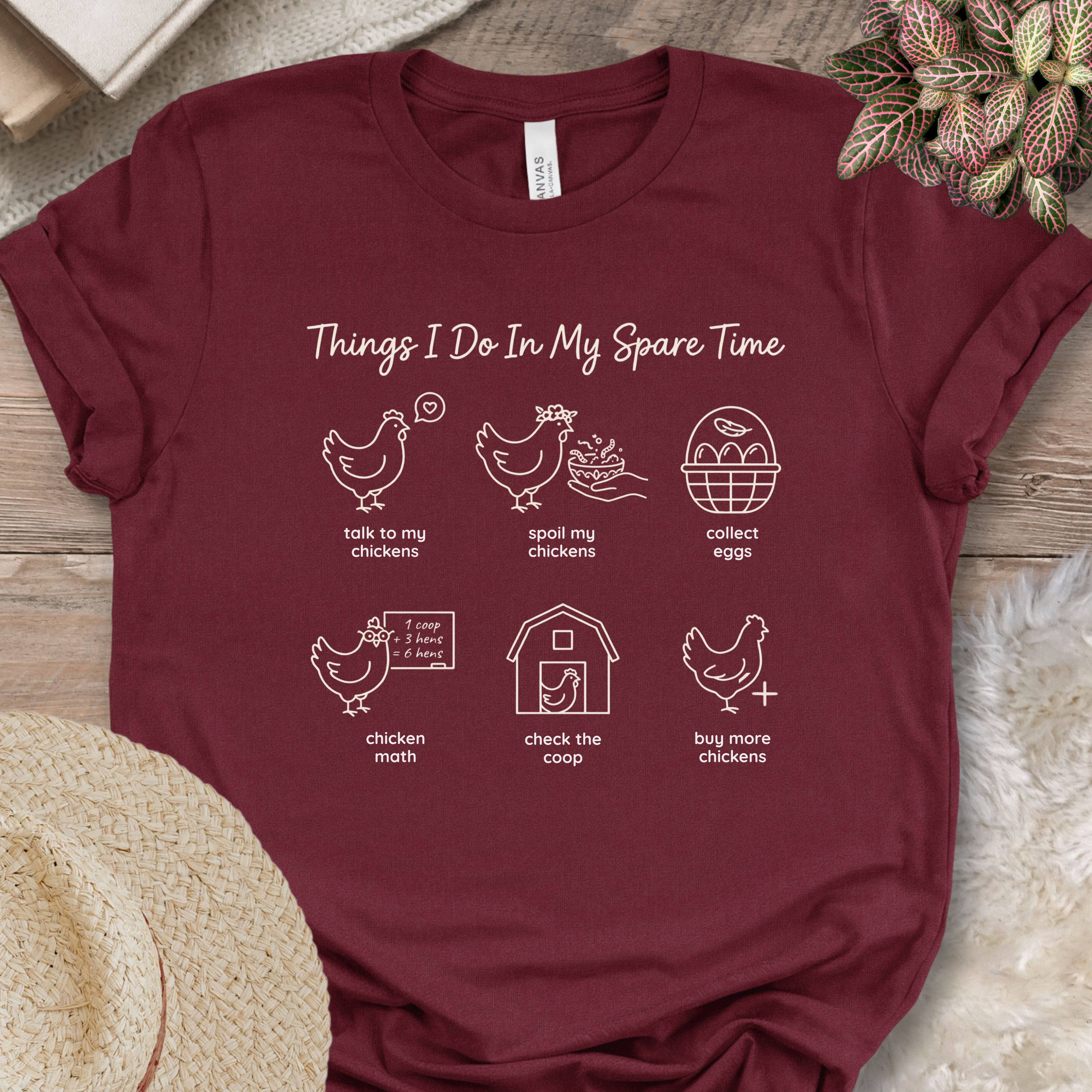 Spare Time Chicken Activities Shirt