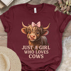 Just a Girl Who Loves Cows Tee