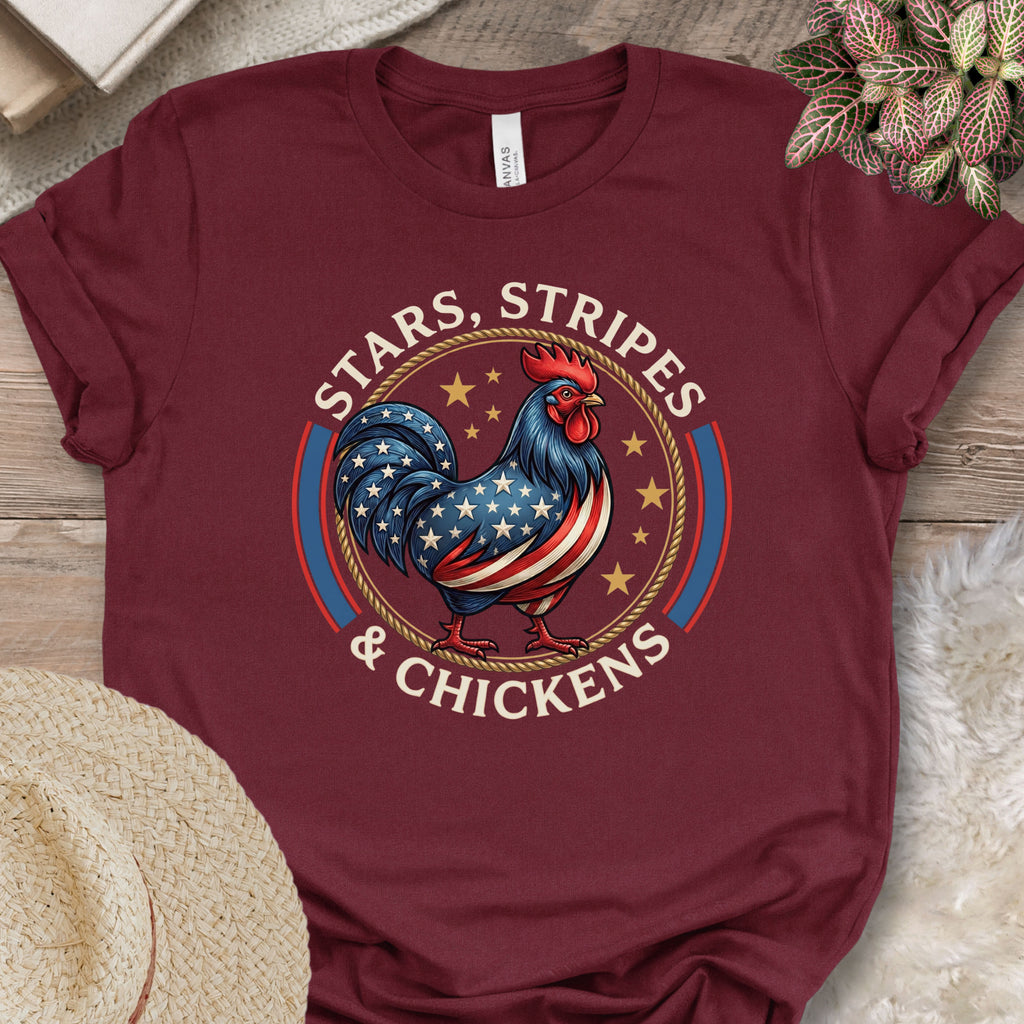 Patriotic Chicken Americana T-Shirt