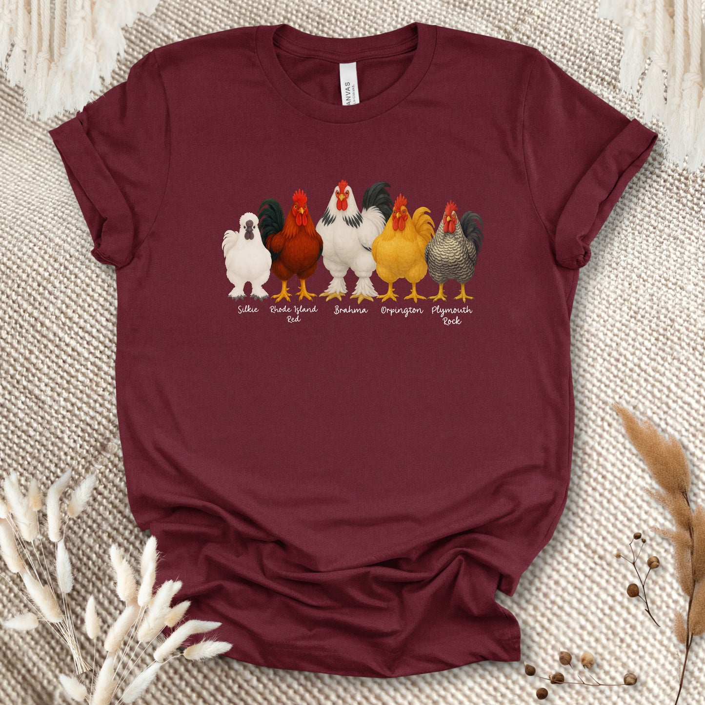 Rooster Roster Chicken T-Shirt