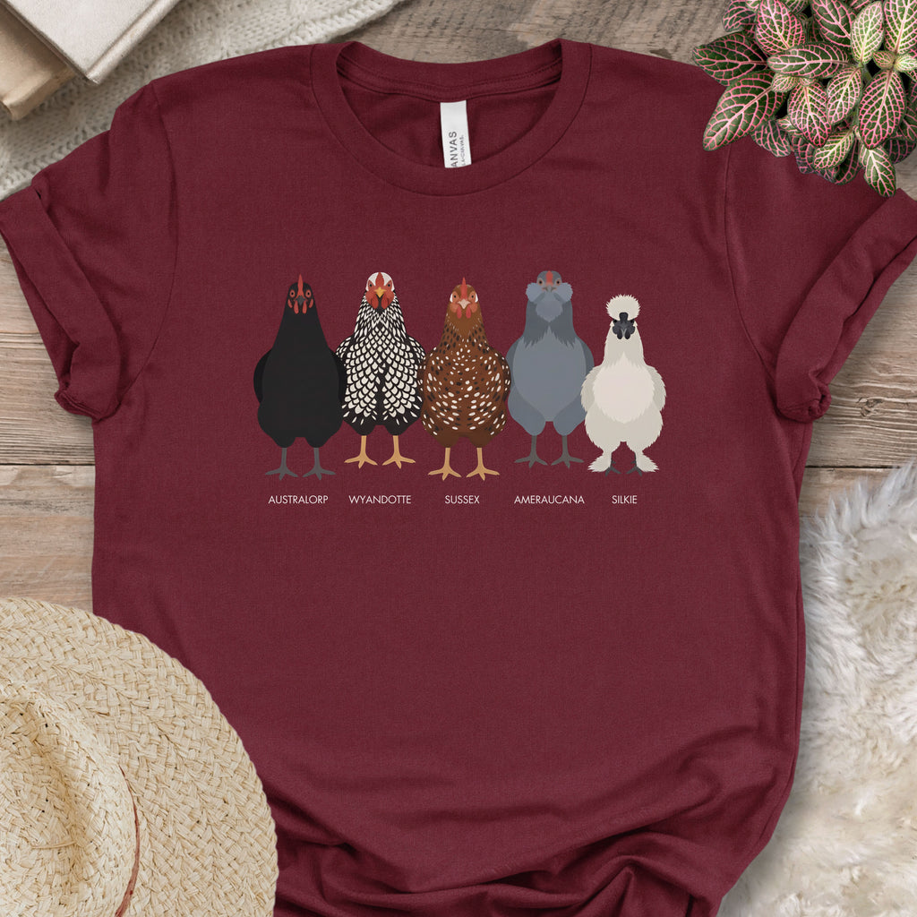 Backyard Chicken Breeds Tee (B)