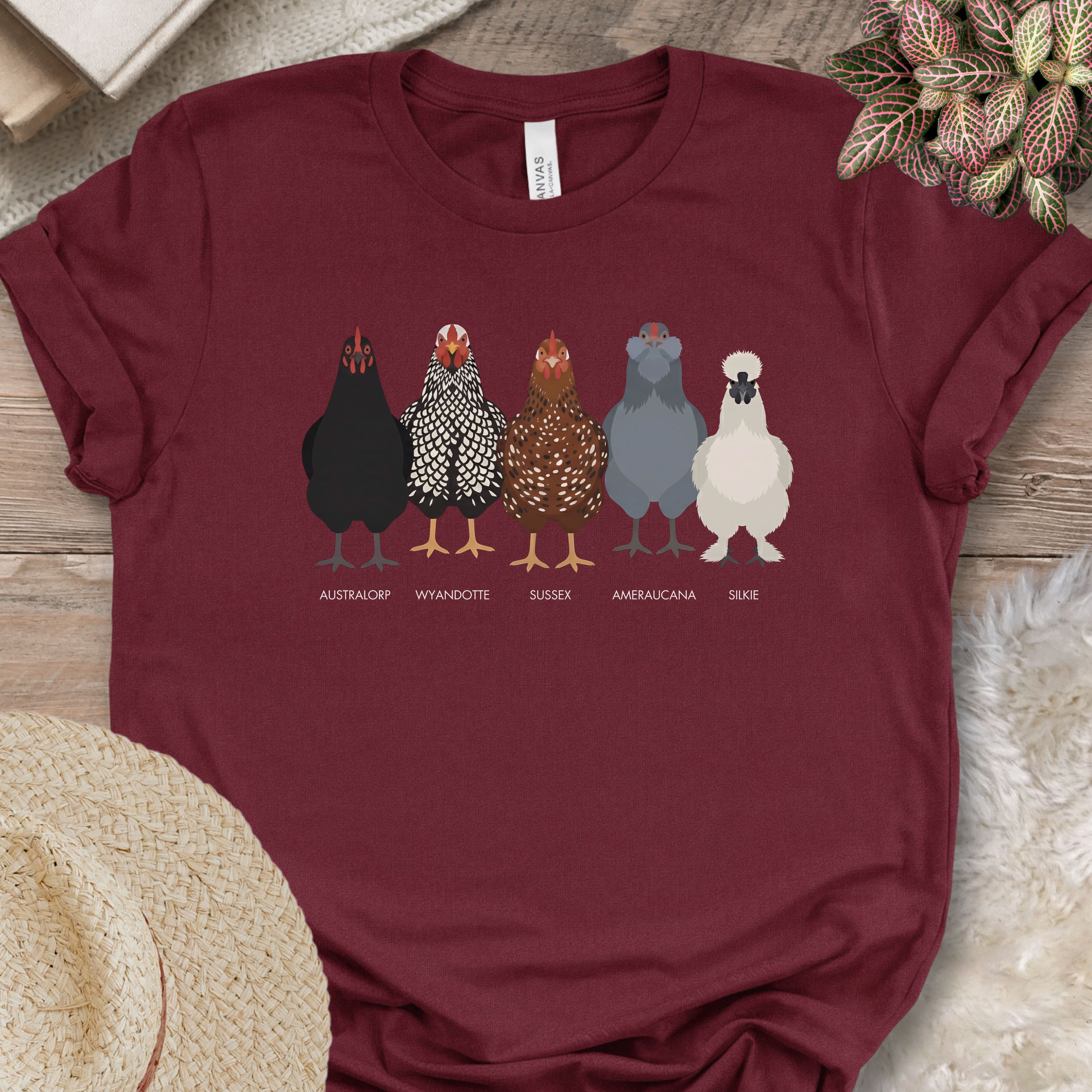 Backyard Chicken Breeds Tee (B)