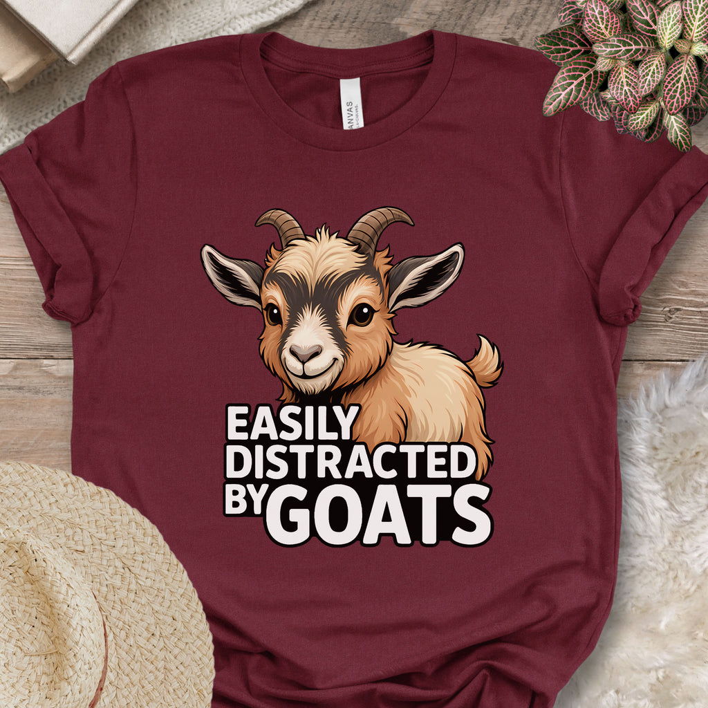 Easily Distracted By Goats Tee