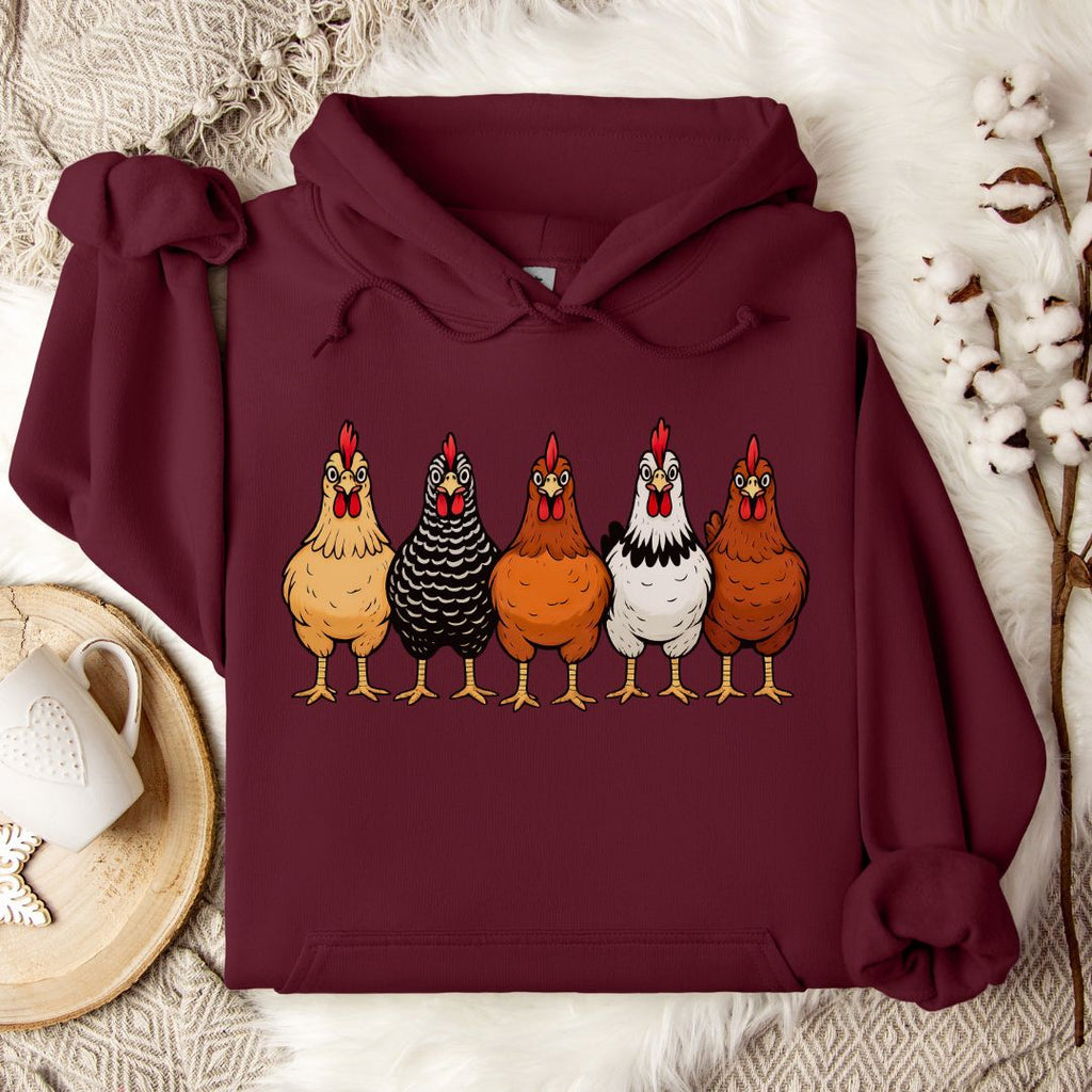 Flock Squad Vintage Chicken Hoodie