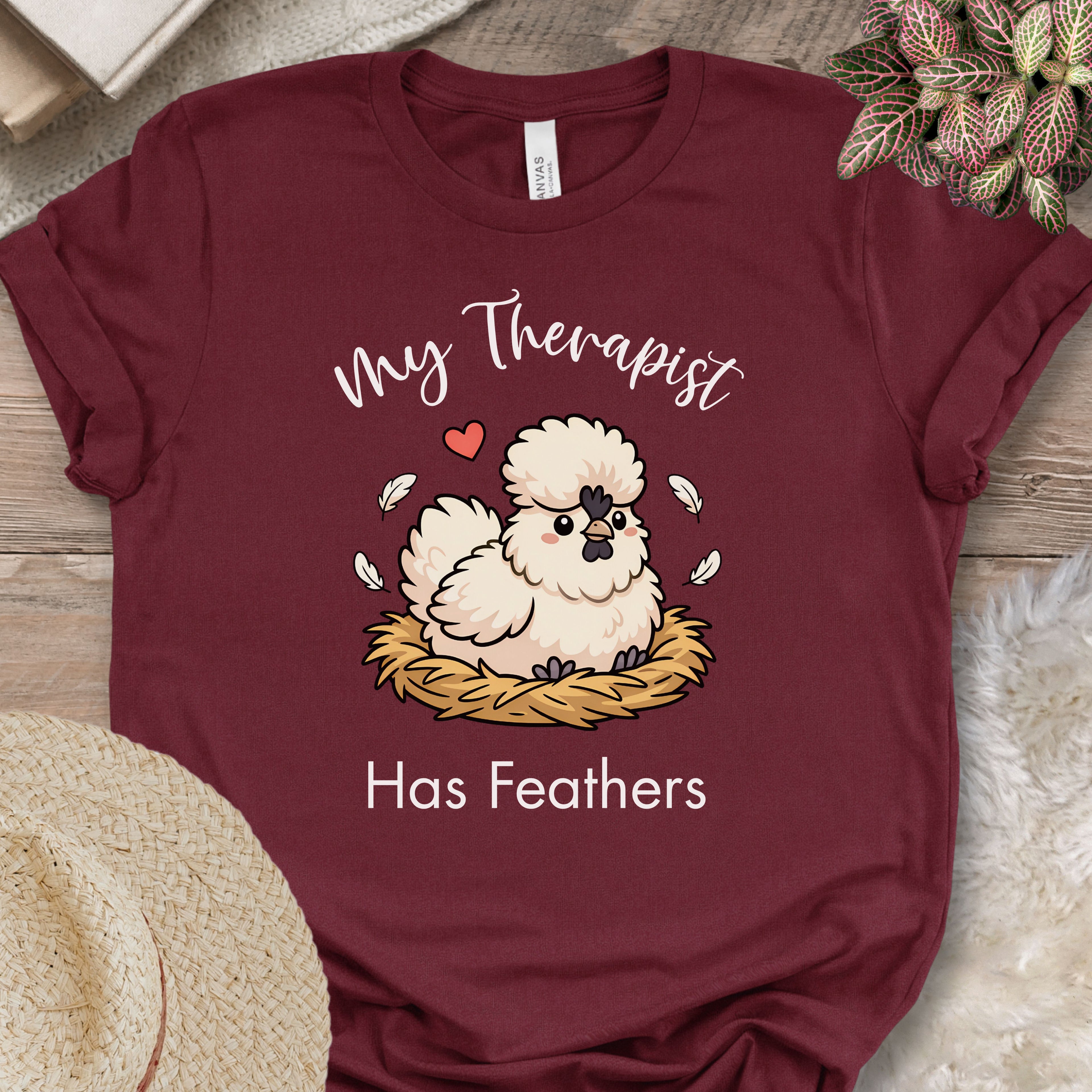 Feathered Therapist Chicken Tee