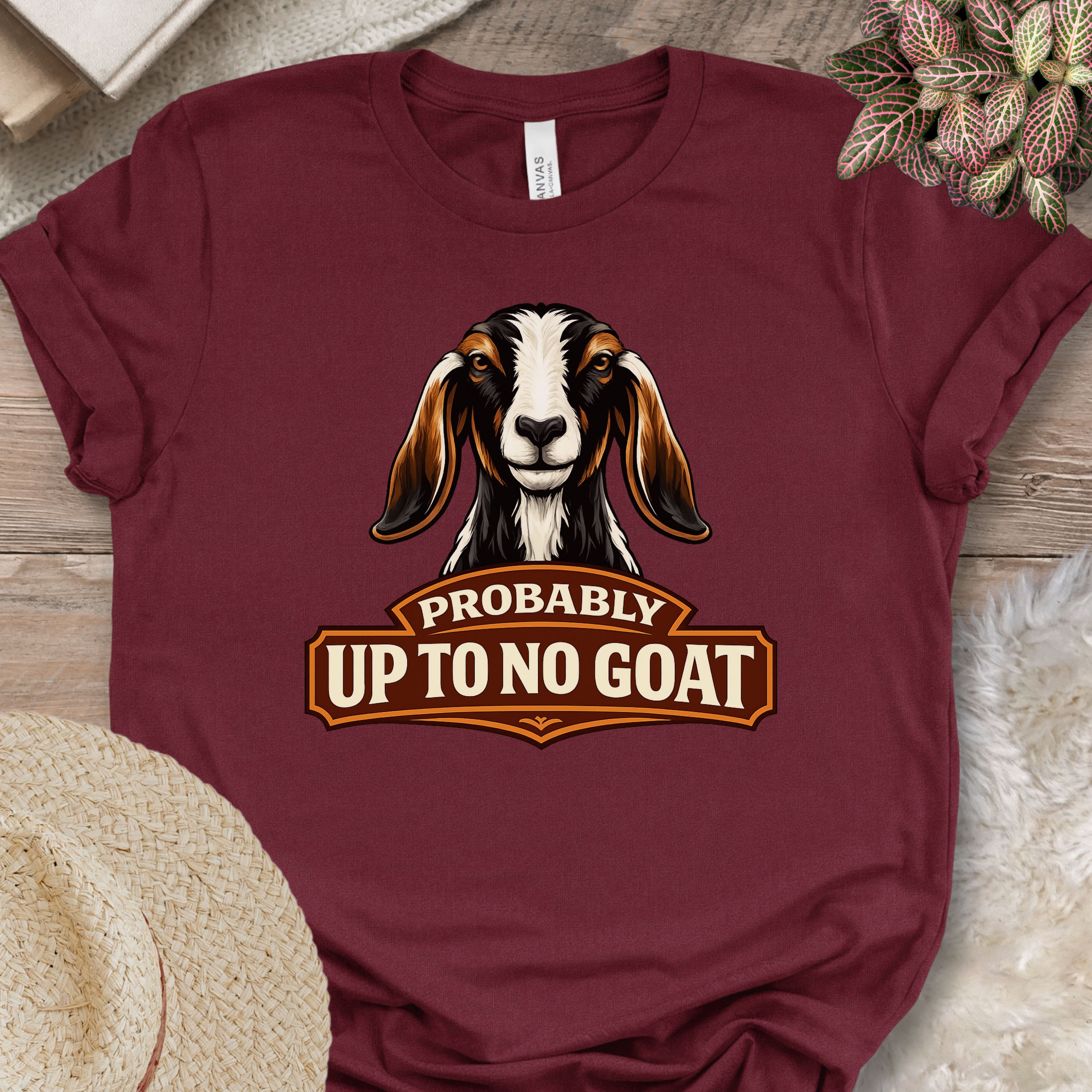 Confident Goat Farm Humor Shirt