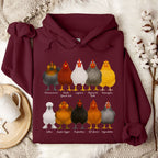 Fancy Chicken Breeds Hoodie
