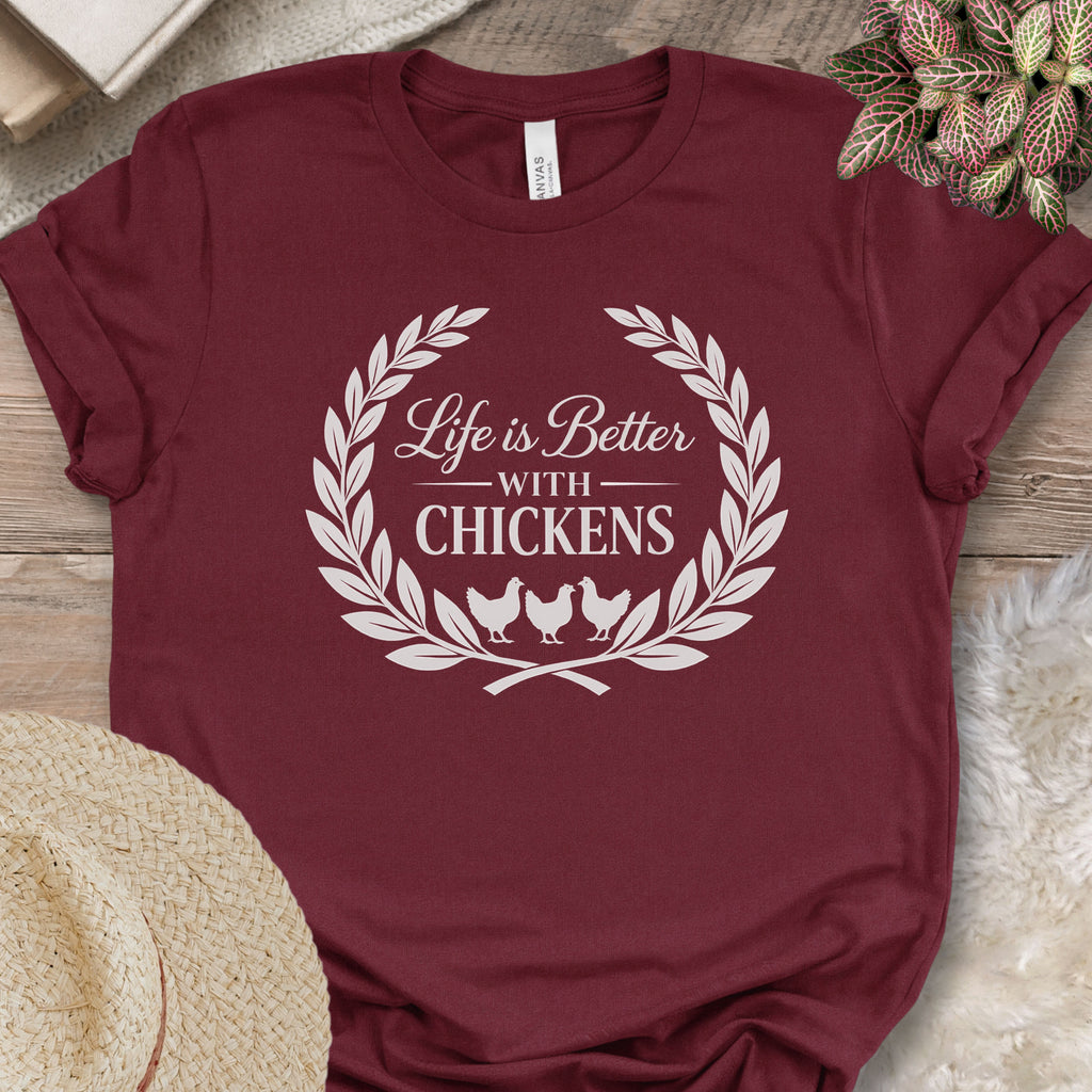 Rustic Poultry Lifestyle Crest T-Shirt