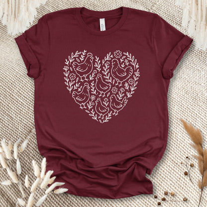 Chicken Heart Floral Tee