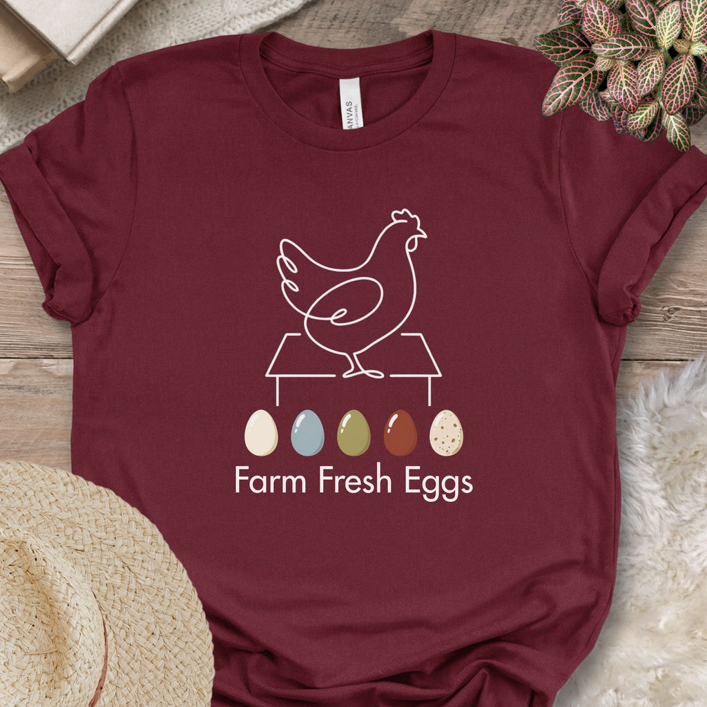 Farm Fresh Eggs Chicken Tee