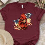 Patriotic Rooster Tee