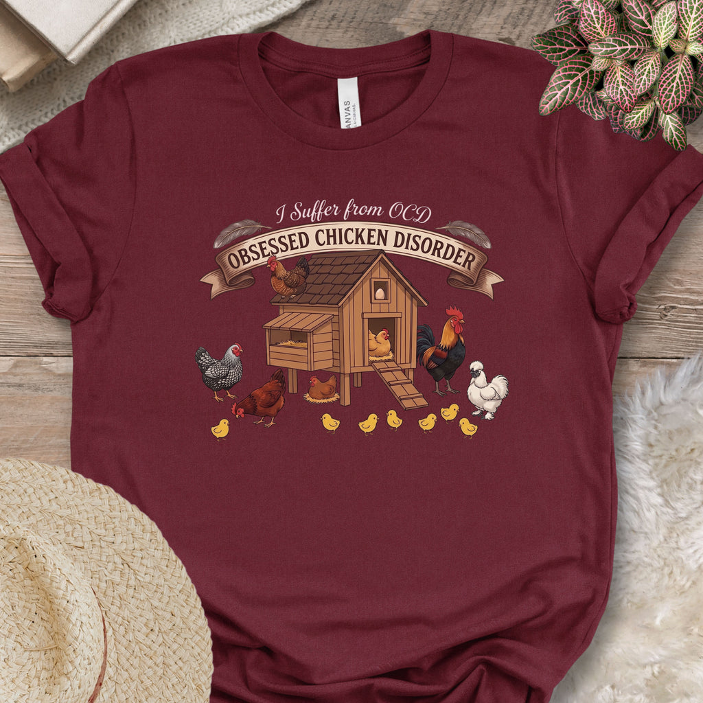 Chicken Coop Obsession Humor T-Shirt