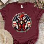 Patriotic Rooster Americana T-Shirt