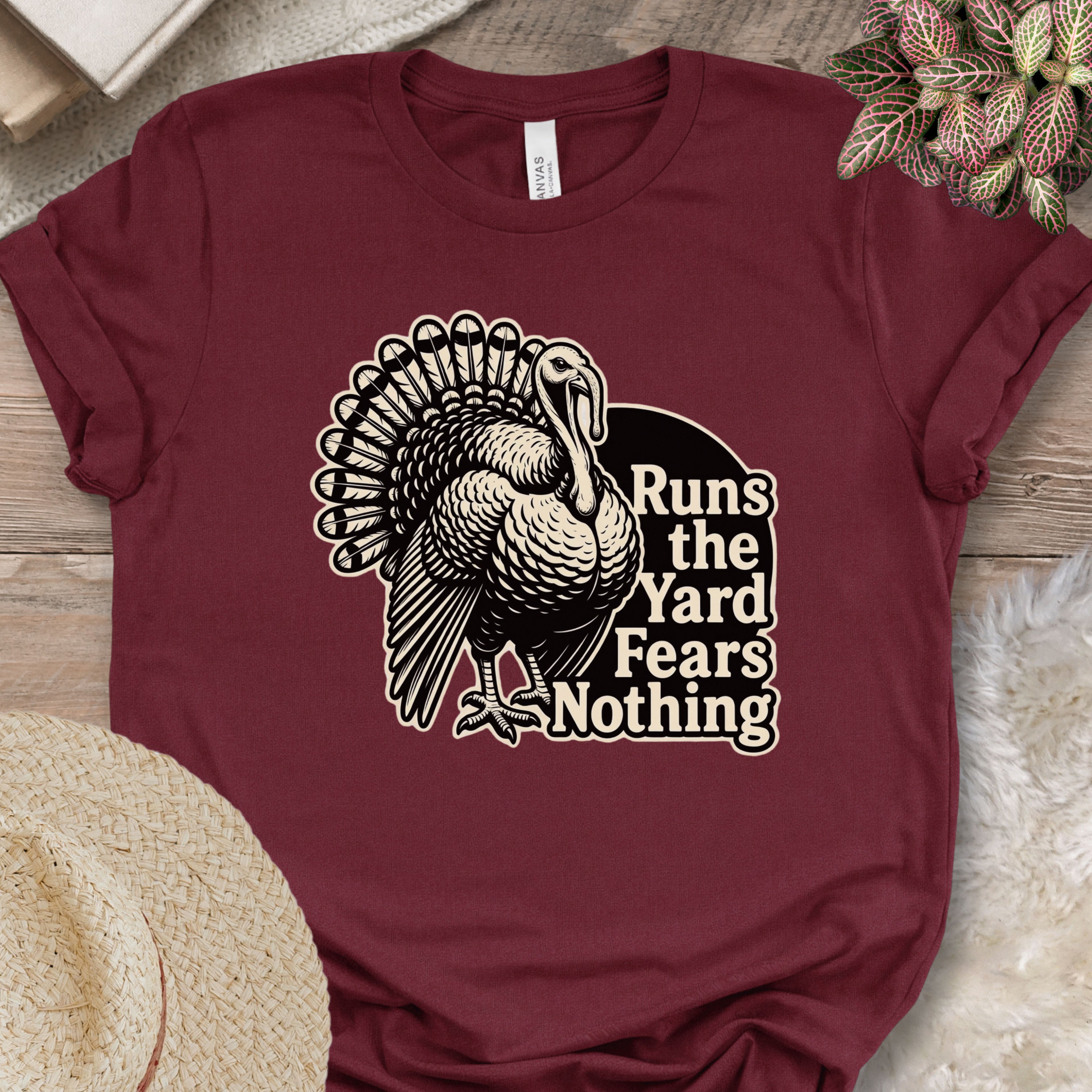 Tough Farmyard Turkey Graphic Shirt