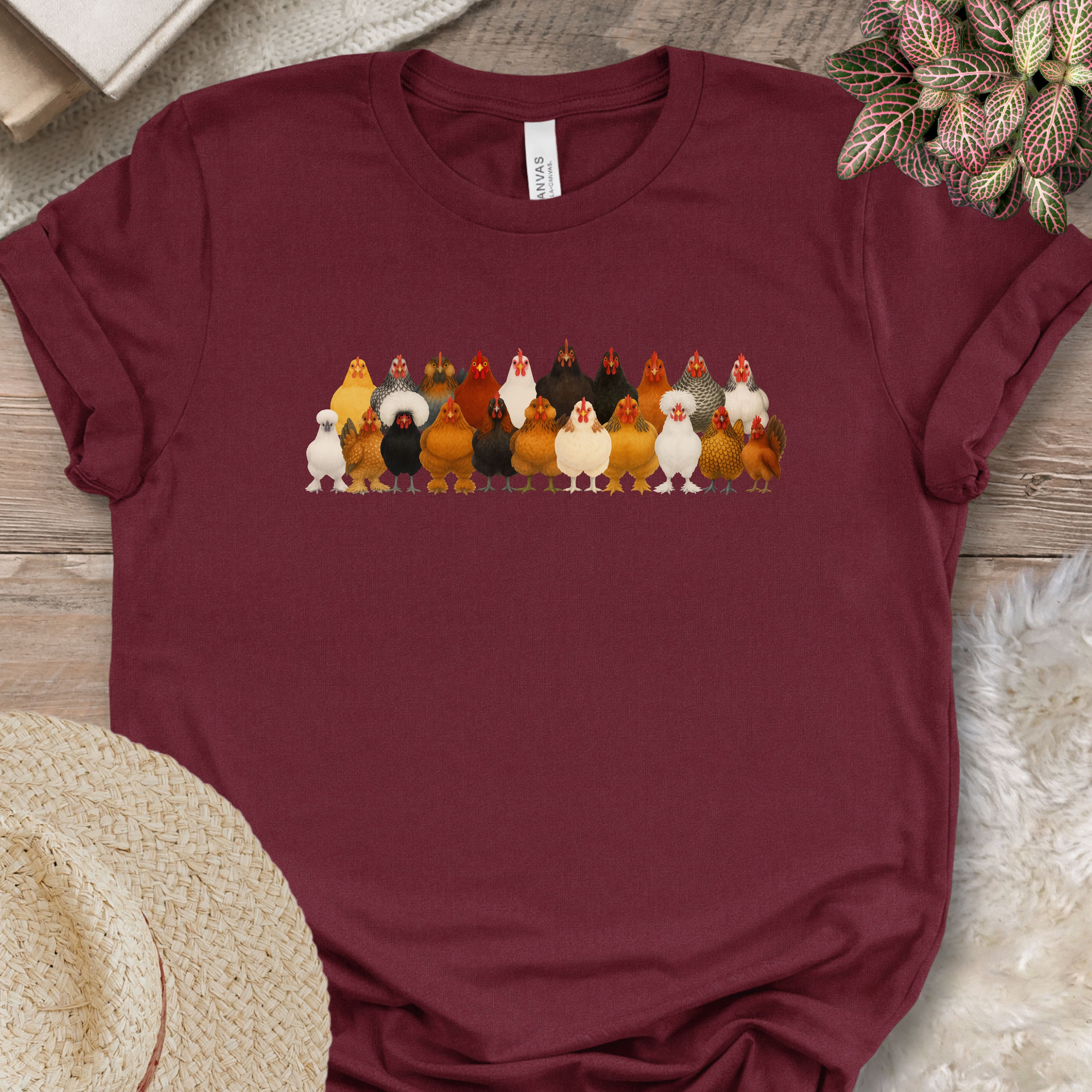 Popular Chicken Breeds Lineup T-Shirt