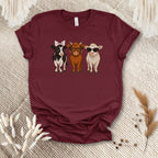 Trendy Cow Trio Tee